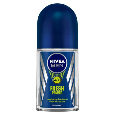 Nivea Deodorant Roll On, Fresh Natural for Men, 50ml And Deodorant Roll On, Fresh Power for Men, 50ml